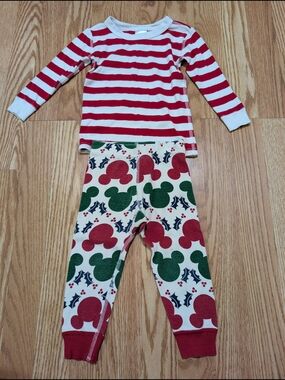Hanna Andersson Organic Cotton Holiday Disney Pajamas 2T